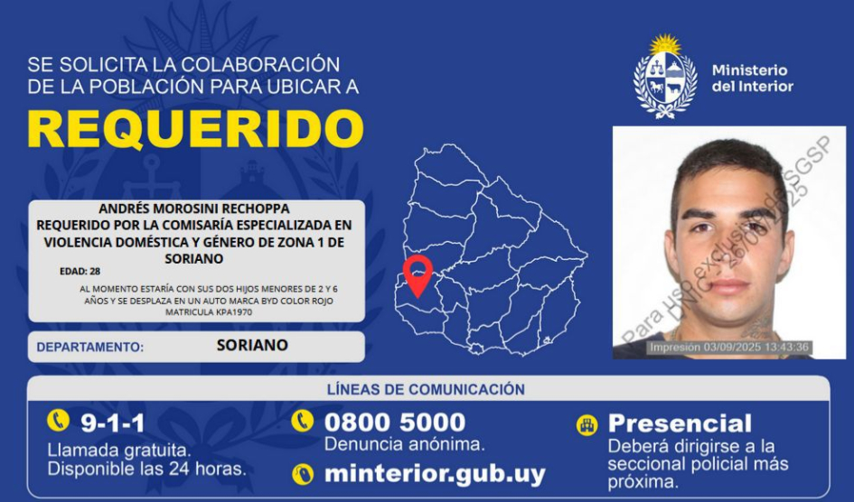 "solicita la colaboración de la población para dar con el paradero de Francisco Alexander Moro"