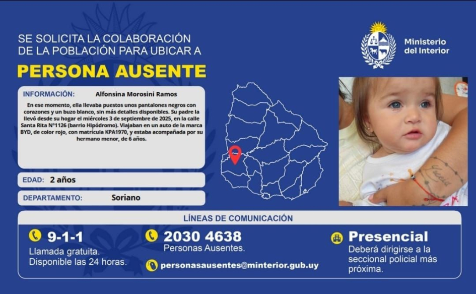 "solicita la colaboración de la población para dar con el paradero de Francisco Alexander Moro"