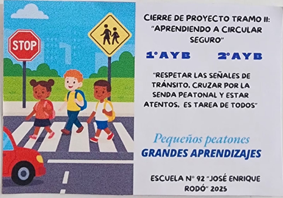 “Aprendiendo a Circular Seguro”, proyecto de la escuela 92
