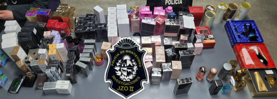 incautación de perfumes farmacia San Roque