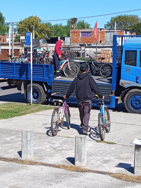 entrega de bicicletas