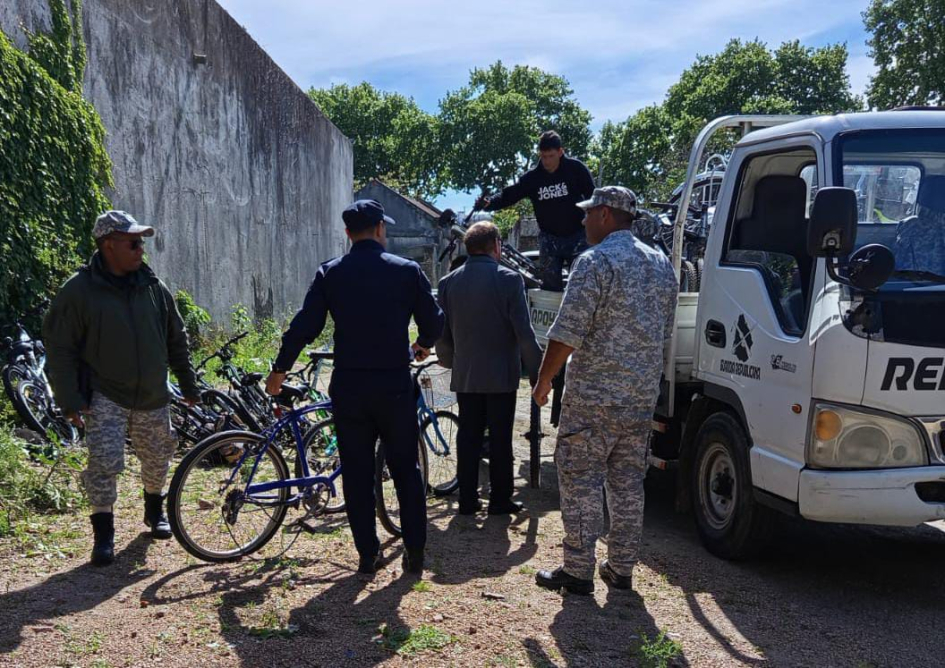 Campaña de entrega de bicicletas incautadas que impulsa el Ministerio del Interior donación de bicicletas a Zona I