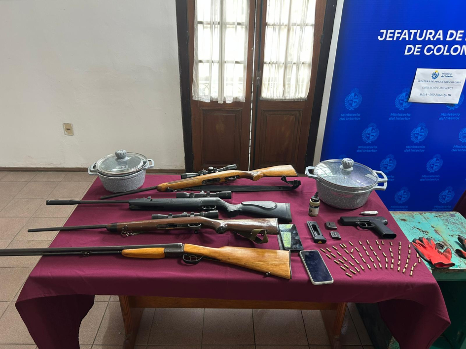 Armas incautadas