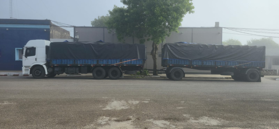 camión con contrabando