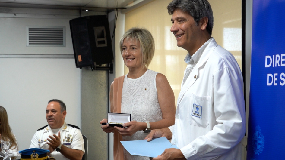 Entrega de reconocimientos en aniversario de Sanidad Policial