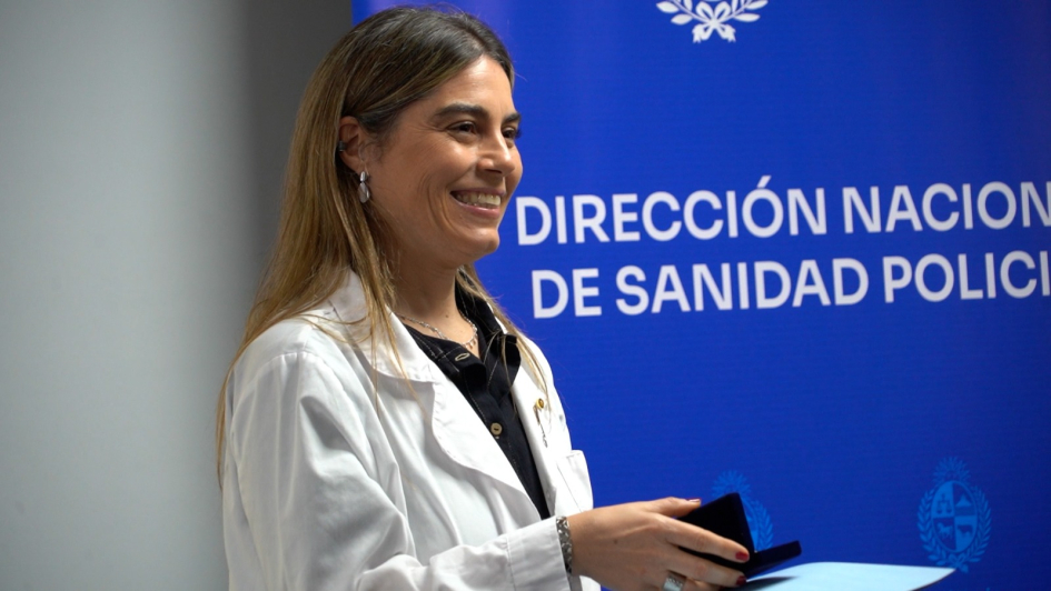 Entrega de reconocimientos en aniversario de Sanidad Policial