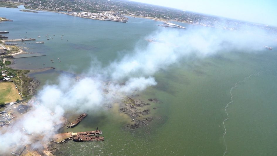 Foco de incendio apagado Foco de incendio apagado