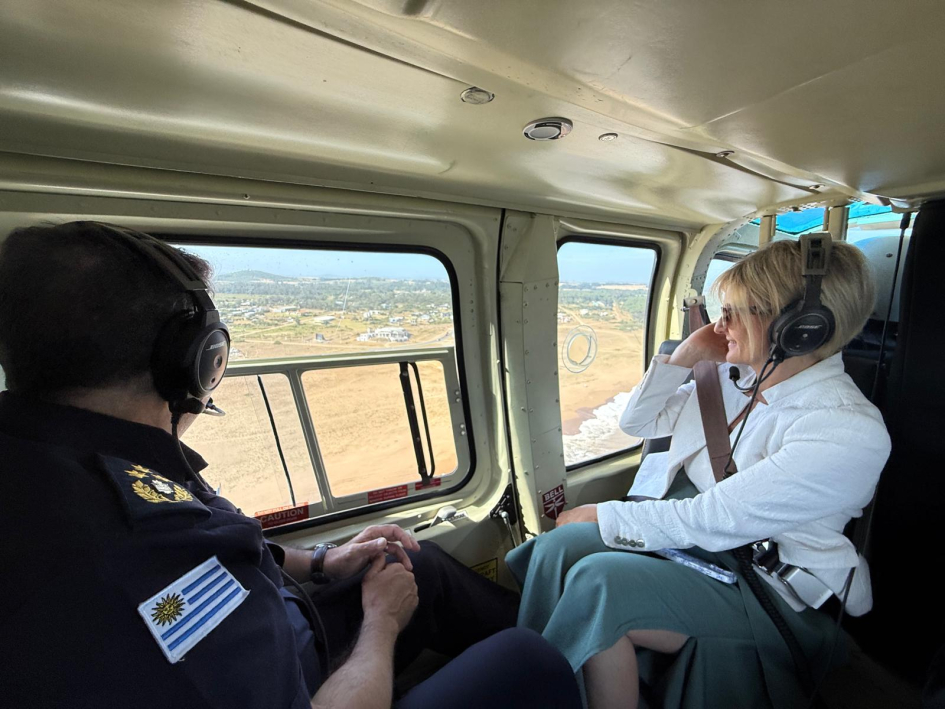 Vuelo patrullaje preventivo Ministra Interina Junto a Subdirector de la Policía Nacional Vuelo patrullaje preventivo Ministra Interina Junto a Subdirector de la Policía Nacional