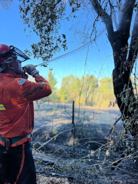 Delegación de bomberos uruguayos en Chile