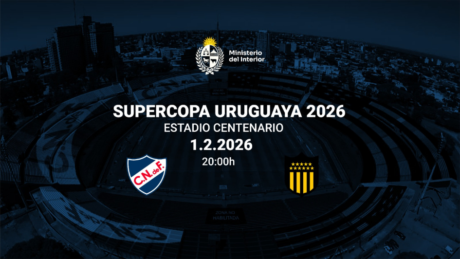 Operativo de seguridad para el partido clásico por la final de la Supercopa Uruguaya 202