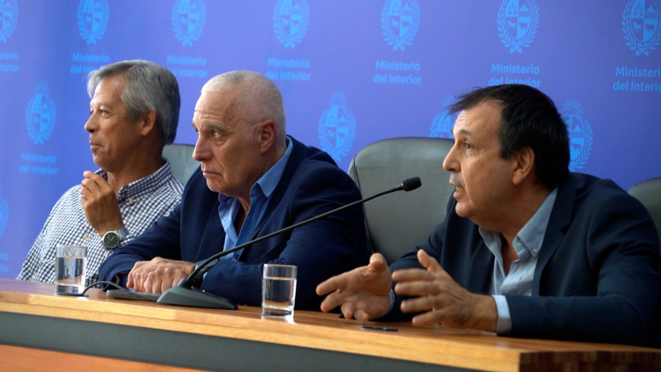 Ministro del Interior junto Pascual Quagliata, y Alejandro Pereda Ministro del Interior junto Pascual Quagliata, y Alejandro Pereda