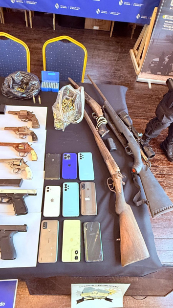 Objetos incautados,Operación No Tier Objetos incautados,Operación No Tier