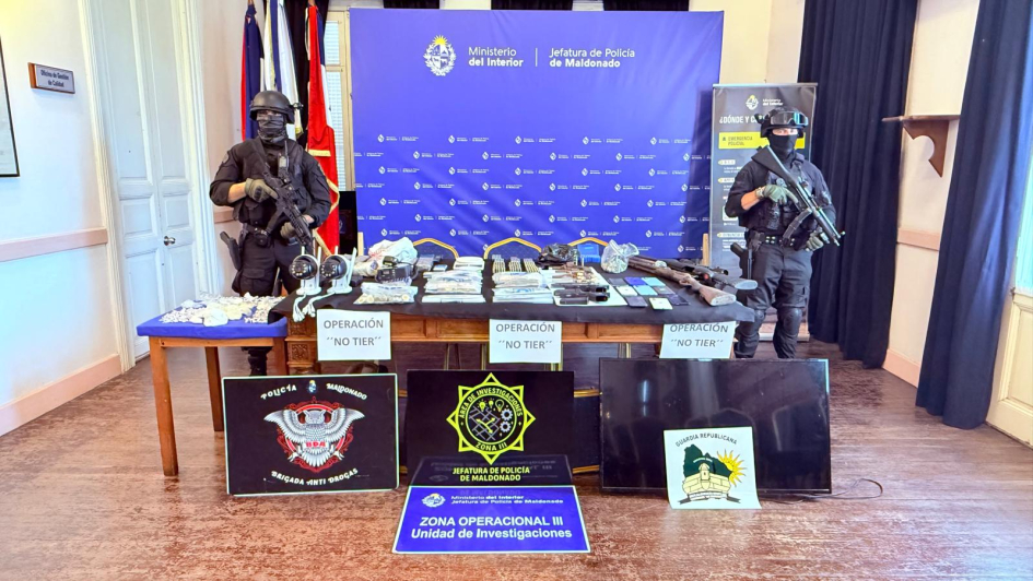 Objetos incautados,Operación No Tier Objetos incautados,Operación No Tier