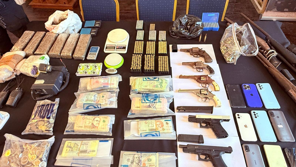 Objetos incautados,Operación No Tier Objetos incautados,Operación No Tier