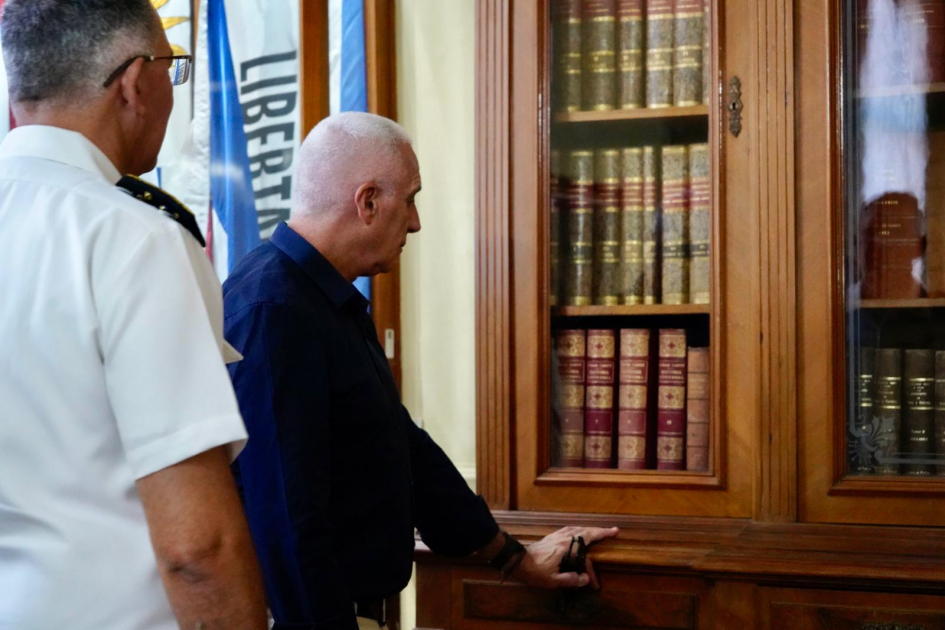 Ministro del Interior visitó Florida y mantuvo reunión con el Comando de la Jefatura