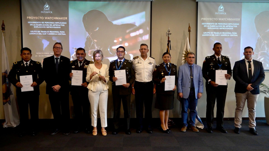 Uruguay fue sede del encuentro regional sobre el proyecto Watchmaker de Interpol
