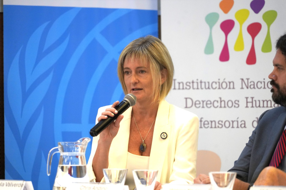 Panel de autoridades en lanzamiento de proyecto