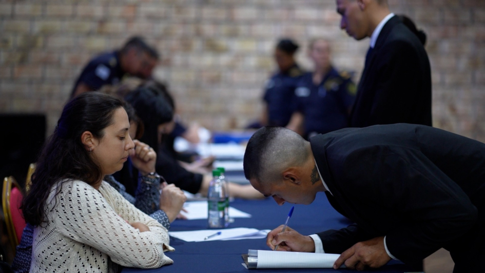 Alumnos que comienzan su formación