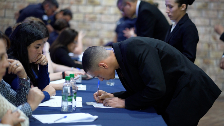 Alumnos que comienzan su formación