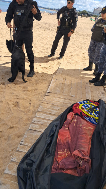 Operativo en la playa