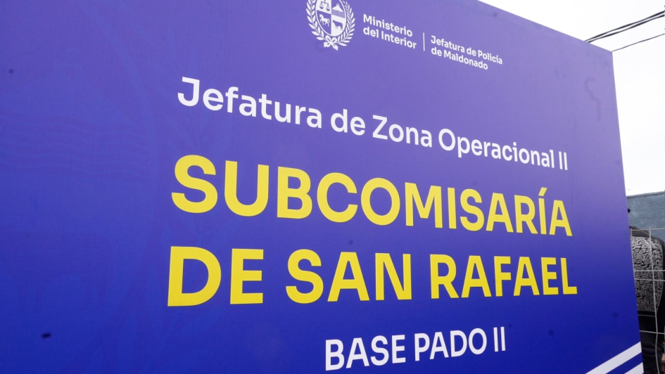 Inaguración subcomisaría San Rafael, Maldonado 