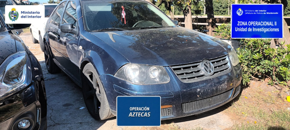 Operación Aztecas deja un formalizado con prisión. Automovil incautado al autor del disparo que hirió a otro