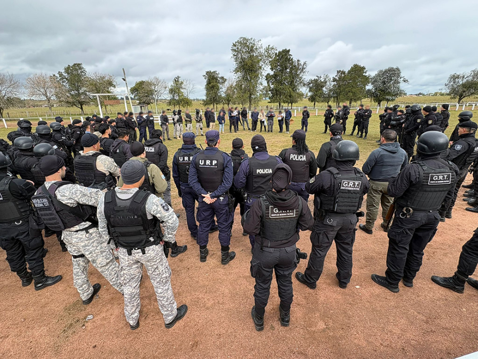Operación Amércia Efectivos policiales