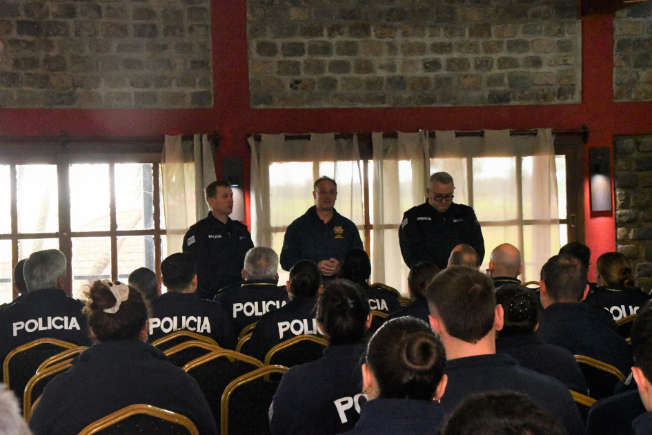 Apertura por parte del Sub Jefe de Policía Jornada de capacitación