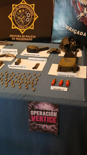 Operación Vértice: efectos incautados