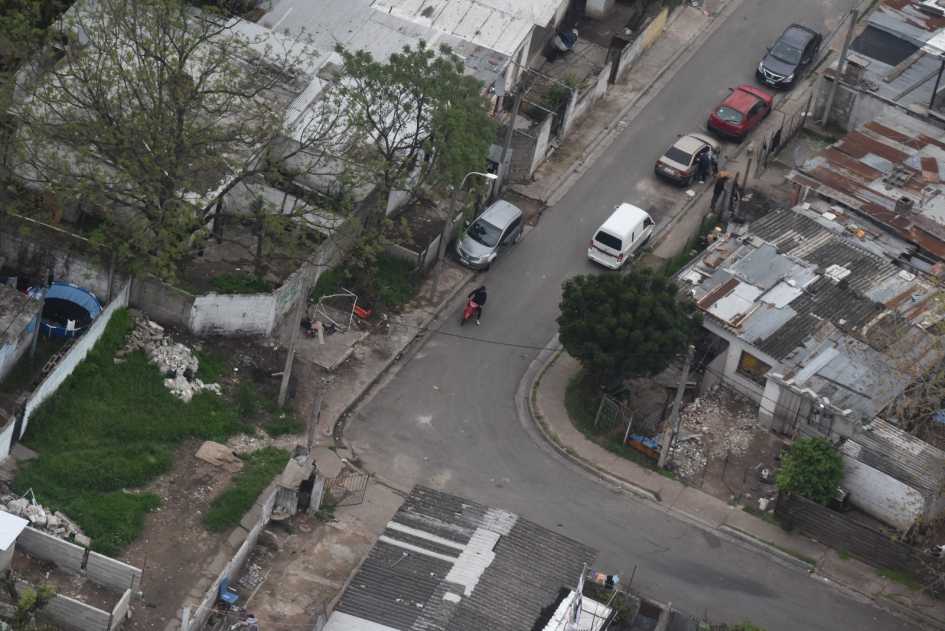 Imagen aérea Vista aerea de la calle