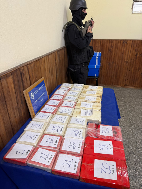Droga incautada en operación droga