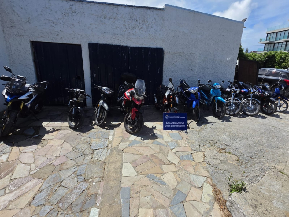Motos incautadas en Operación Romeo Motos incautadas en Operación Romeo