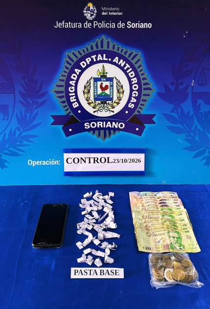 Efectos incautados en el oparativo control Estupefacientes, dinero, celulares incautados en el oparativo control
