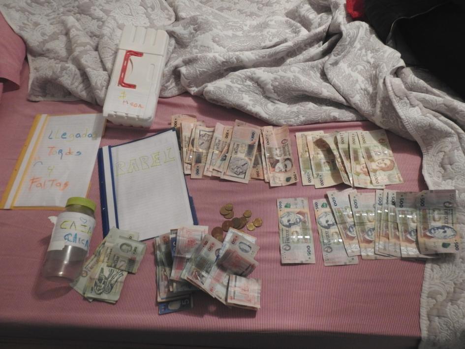 Dinero incautado Dinero incautado