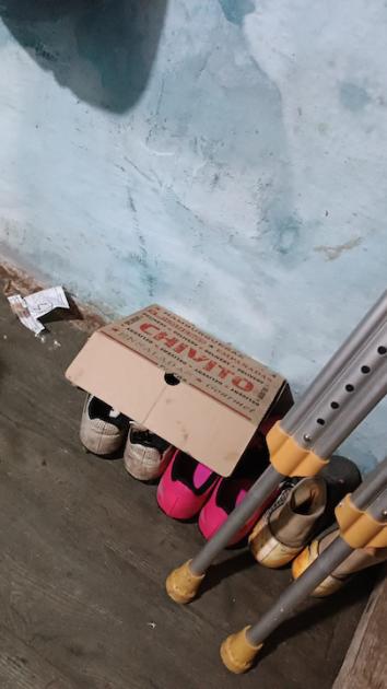 Caja de pizzas hurtada a la victima en inspección Caja de pizzas hurtada a la victima