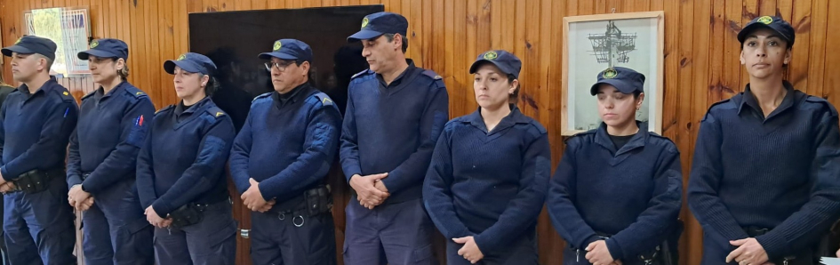acto de reconocimiento funcionarios de Zona Operacional I policías en acto de reconocimiento