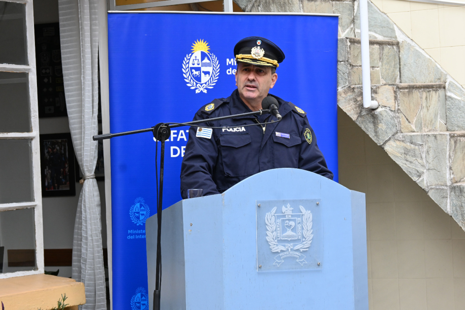 Jefe de Policía de Tacuarembó, Crio. M. (R) Roberto Pereira Discurso del Jefe de Policía