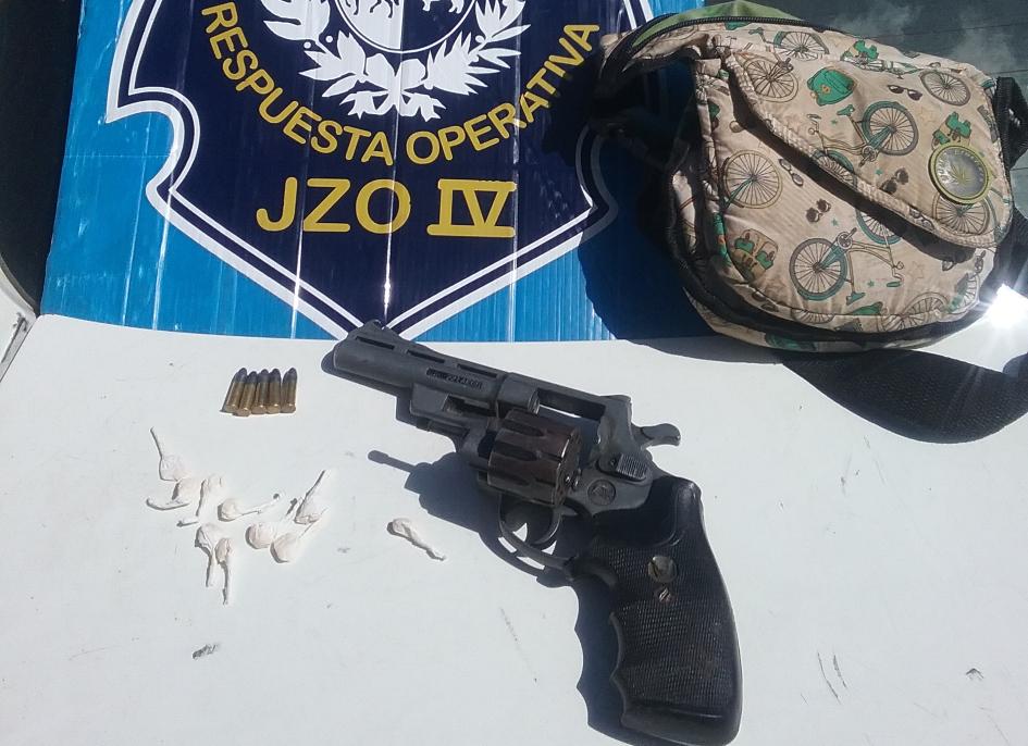 arma y droga incuatada