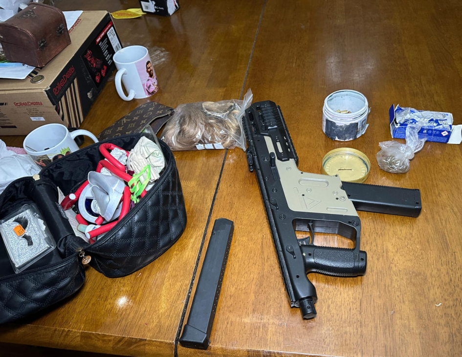 Parte del arsenal incautado