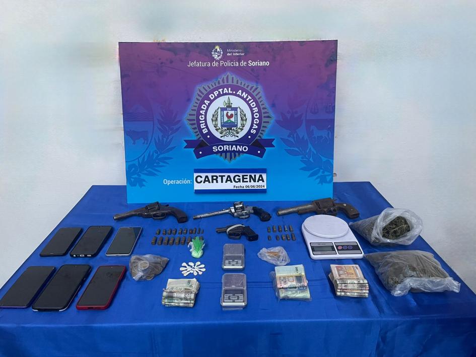objetos incautados en los allanamientos