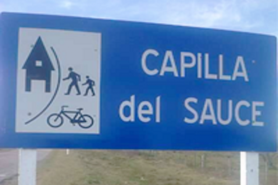 Cartel Carretero de Capilla del Sauce Cartel Carretero de Capilla del Sauce