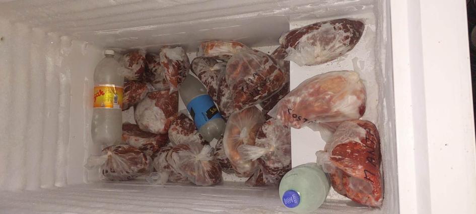 Carne de venado incautada Carne de venado incautada