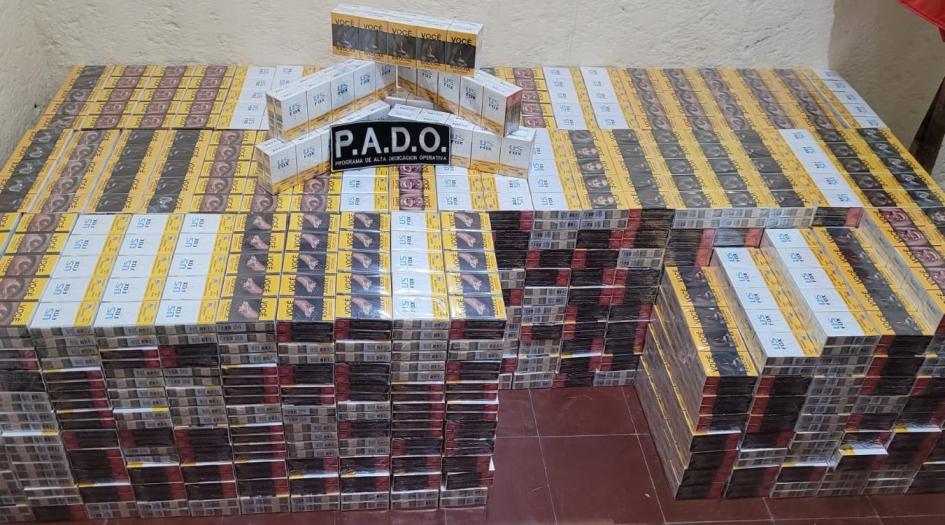 Incautación de cigarros Incautación de cigarros