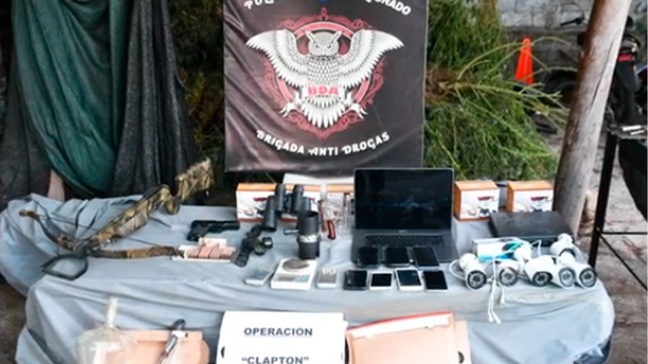 objetos incuatados en la operación Claptón