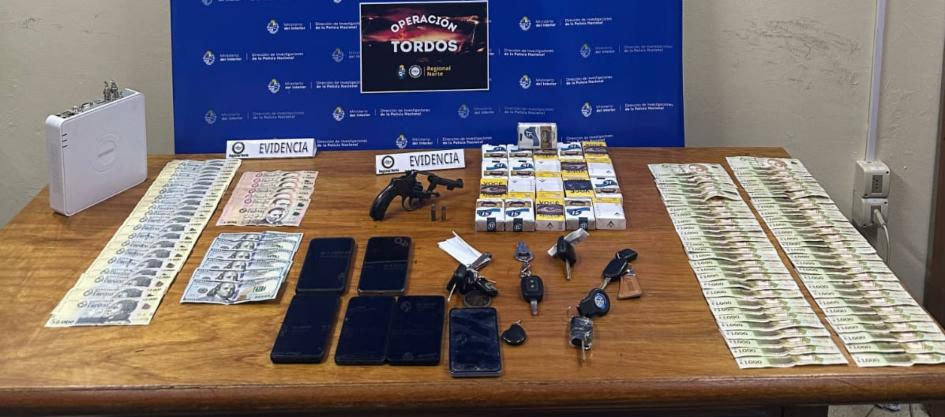 objetos incatuados en la operación Tordos objetos incatuados en la operación Tordos
