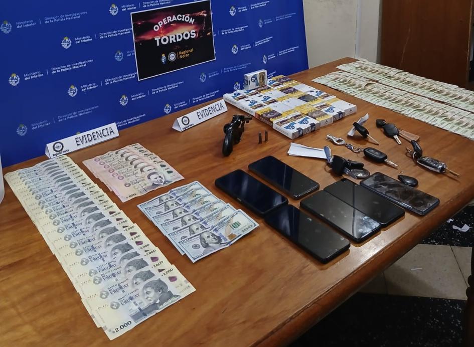 objetos incatuados en la operación Tordos objetos incatuados en la operación Tordos