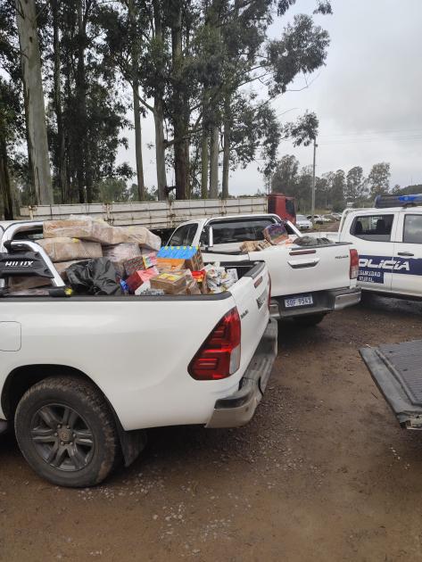 contrabando en camioneta
