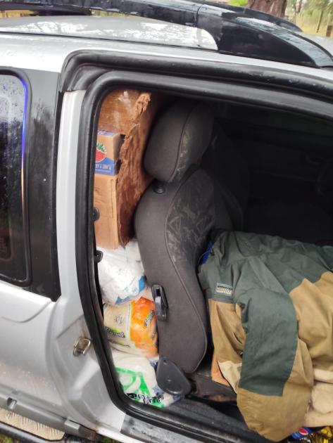 camioneta con contrabando