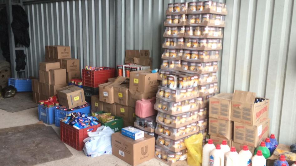 Incautación de mercadería de Contrabando Depósito con diversa mercadería incautada proveniente de Brasil