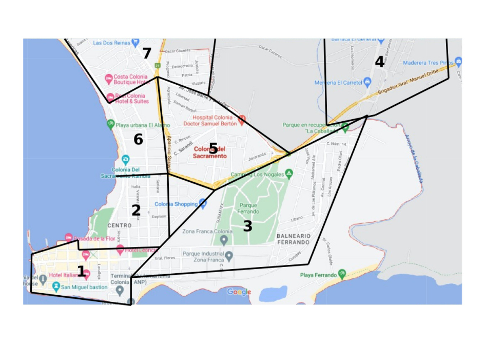Mapa del Operativo